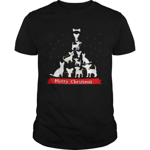 Dogs Tre Merry Christmas Ugly shirt