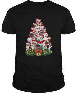 Dogs Tree Merry Christmas shirt