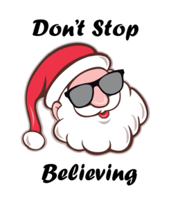 Don’t Stop Believing Santa Claus shirt