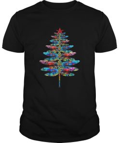 Dragonflies Christmas tree shirt