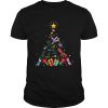 Dragonfly Christmas Tree Xmas Lover Gifts shirt