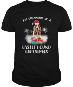 Dreaming Of A Basset Hound Christmas shirt