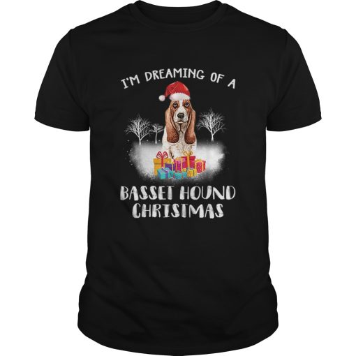 Dreaming Of A Basset Hound Christmas shirt