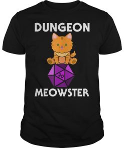 Dungeon Meowster Nerdy Cat D20 shirt, hoodie, long sleeve