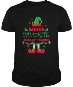 ELF Santas Favorite Pharmacy Technician Merry Christmas shirt