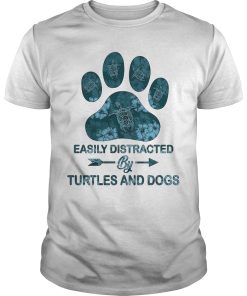Easily Distracted by Turtles and Dogs shirt, hoodie, long sleeve