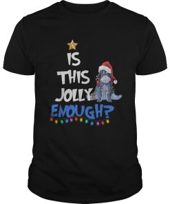 Eeyore Is this Jolly enough Christmas light shirt