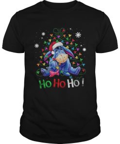 Eeyore Santa Claus Ho Ho Ho Christmas shirt