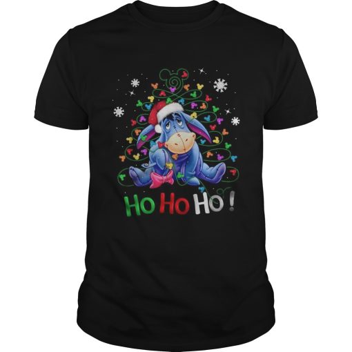 Eeyore Santa Claus Ho Ho Ho Christmas shirt