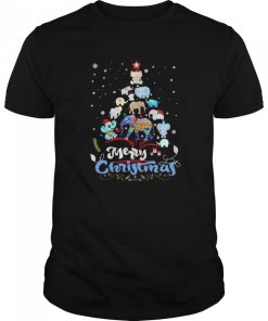 Elephant Snow Tree Merry Christmas shirt