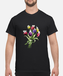 Elephant Tulip flowers shirt, guys tee, tank top