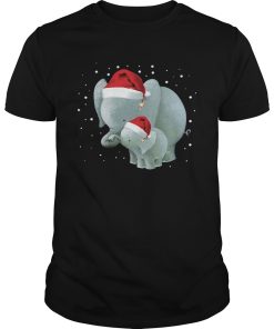 Elephants Mom And Baby Christmas shirt