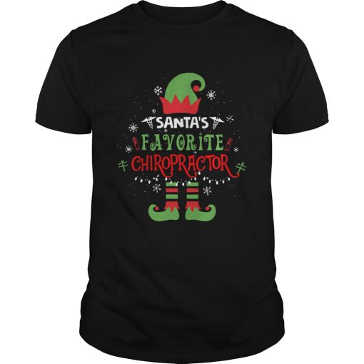 Elf Christmas Santas Favorite Chiropractor shirt