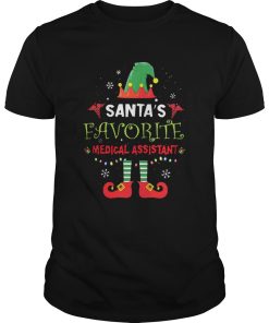 Elf Santas favorite medical assistant shirt