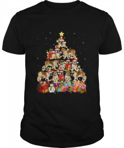 English Bulldog Christmas Tree Pet Dog shirt