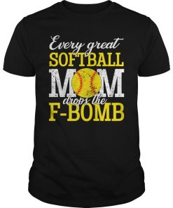 Every great softball mom drops the F-bomb shirt, hoodie
