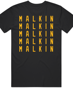 Evgeni Malkin X5 Pittsburgh Hockey Fan T Shirt