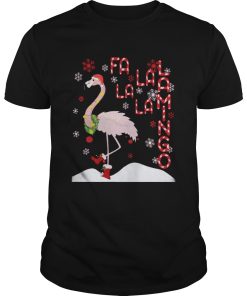 Fa La La Lamingo Xmas Merry Christmas shirt