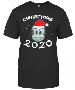 Face Donald Santa Wear Mask Merry Christmas 2020 Christmas T-Shirt