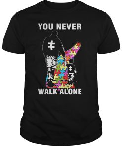 Father and Son you never walk alone Autism shirt, hoodie