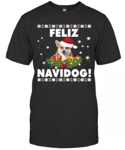 Feliz Navidog Corgi Dog Ugly T-Shirt