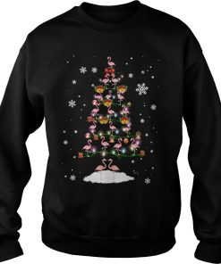 Flamingos Christmas tree sweatshirt, hoodie, long sleeve