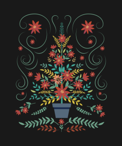 Folk Art Christmas Tree shirt
