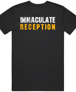 Franco Harris Immaculate Reception Pittsburgh Football Fan Distressed T Shirt