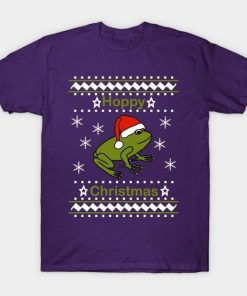 Frog says Hoppy Christmas shirt