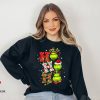 Funny Grinch Ho Ho Ho Christmas Sweatshirt, Disney Christmas Grinch Shirt