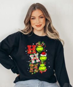 Funny Grinch Ho Ho Ho Christmas Sweatshirt, Disney Christmas Grinch Shirt