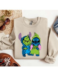 Grinch Stitch Christmas Sweatshirt Grinch Stitch Christmas Sweatshirt