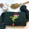 Grinch Whoville Christmas Embroidered Sweatshirt, Couple Christmas Matching