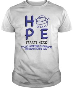 HPE CVSA starts here Cyclic Vomiting Syndrome international day shirt