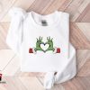 Hand Grinch Whoville Embroidered Christmas Sweatshirt, Grinch Couple