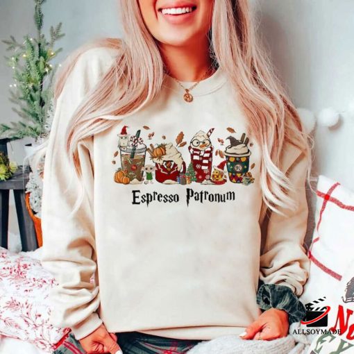Harry Potter Latte Coffee Christmas Sweatshirt, Harry Xmas Shirt