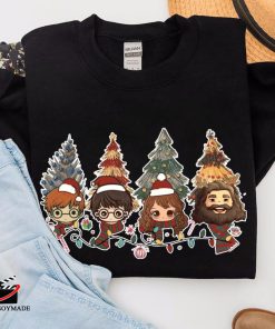 Harry Potter Wizard Houses Christmas Tree Sweatshirt