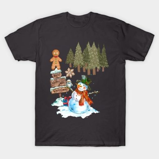 Have a holly jolly snowman Christmas shirt