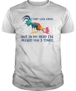 Hei hei i may look calm but in my head i’ve decked you 3 times shirt
