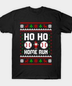Ho ho home run baseball Christmas shirt