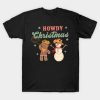 Howdy Cowboy Snowman Christmas shirt
