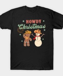 Howdy Cowboy Snowman Christmas shirt
