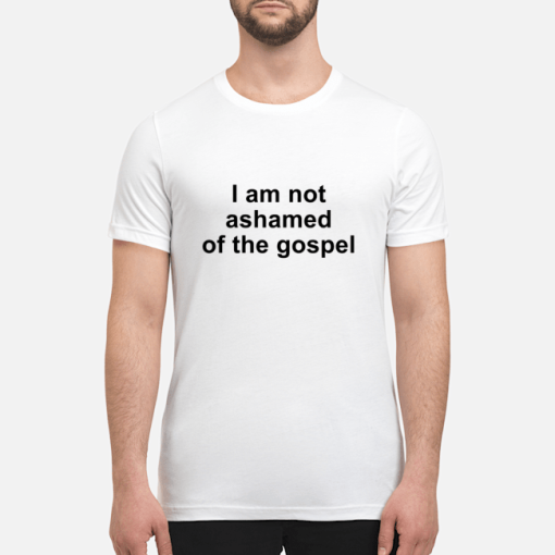I am not ashamed of the gospel shirt, hoodie, long sleeve