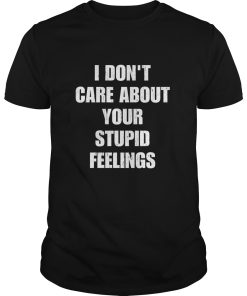 I don’t care about your stupid feelings shirt, hoodie