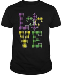 I love mardi gras buffalo plaid shirt, hoodie, long sleeve