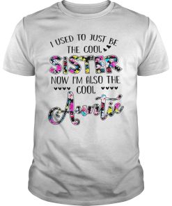 I used to just be the cool sister now i’m also the cool auntie shirt