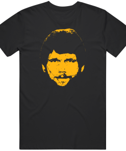 Jack Ham Silhouette Pittsburgh Football Fan Distressed T Shirt