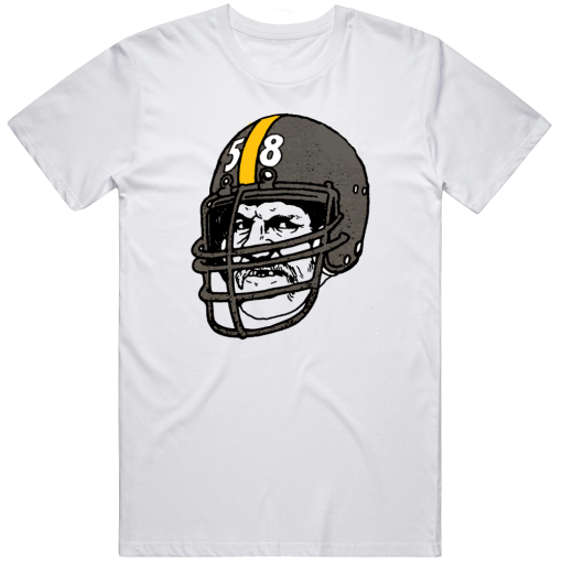 Jack Lambert Lunatic Caricature Pittsburgh Football Fan T Shirt