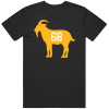 Jaromir Jagr Goat 68 Pittsburgh Hockey Fan T Shirt