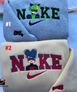 Ladybug x Cat Noir Disney Couple Embroidered Sweatshirt